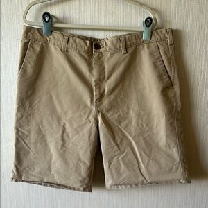 Haggar Men's Flat Front Tan Shorts